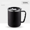 Double Stainless Steel Mug With Handle