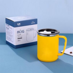 Double Stainless Steel Mug With Handle