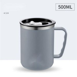 Double Stainless Steel Mug With Handle