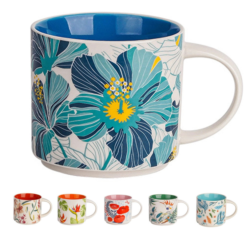14 Oz Porcelain Coffee Mugs