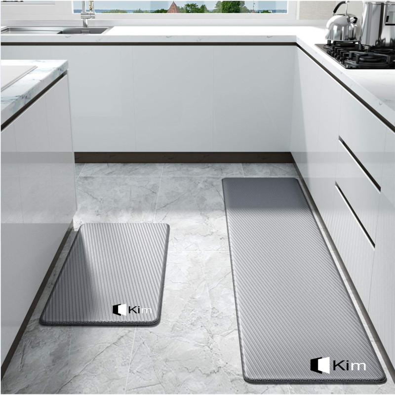 Kitchen Rugs and Mats Cushioned Set of 2, 17"x29"+17"x59"