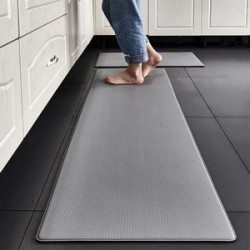 Kitchen Rugs and Mats Cushioned Set of 2, 17"x29"+17"x59"
