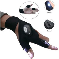 Flashlight Glow Fishing Gloves
