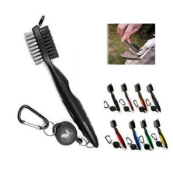 Frogger Golf Club Brush Cleaner Pro Retractable Dual-Bristle