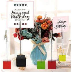Desk Memo Card Clip Holder