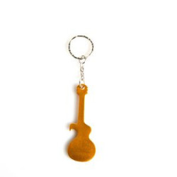Guitar Shaped Bottle Opener with Keychain
