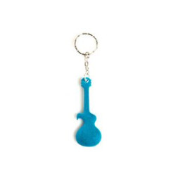 Guitar Shaped Bottle Opener with Keychain