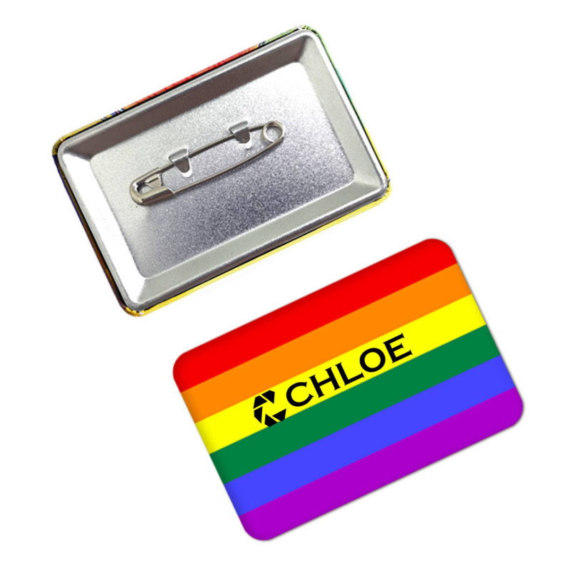 Tinplate Rectangular Lgbt Rainbow Flag