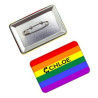 Tinplate Rectangular Lgbt Rainbow Flag