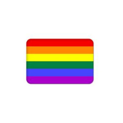 Tinplate Rectangular Lgbt Rainbow Flag