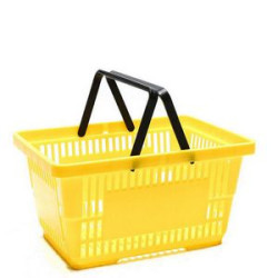 2 Handle Plastic Shopping Basket