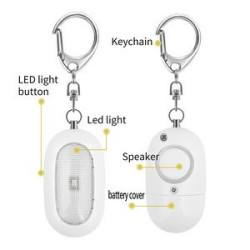 Safety Alarm Keychain w/ LED