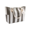 Large Canvas Striped Beach Bag