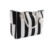Large Canvas Striped Beach Bag