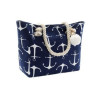 Large Canvas Striped Beach Bag
