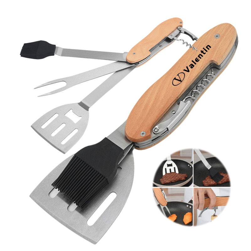 5 In 1 Bbq Grill Tool Set
