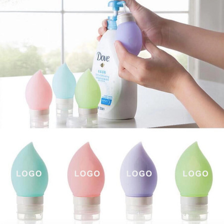 2 OZ Silicone Travel Squeeze Cosmetic Bottles