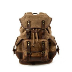 Waxed Canvas Shoulder Rucksack