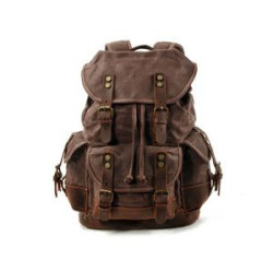 Waxed Canvas Shoulder Rucksack