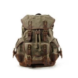 Waxed Canvas Shoulder Rucksack