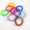 Transparency Flexible Spiral Coil Stretchable Key Chain