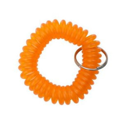 Transparency Flexible Spiral Coil Stretchable Key Chain