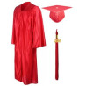 Shiny Graduation Gown Cap Tassel Set