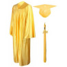 Shiny Graduation Gown Cap Tassel Set