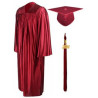 Shiny Graduation Gown Cap Tassel Set