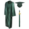 Shiny Graduation Gown Cap Tassel Set