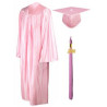 Shiny Graduation Gown Cap Tassel Set