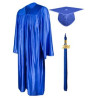 Shiny Graduation Gown Cap Tassel Set
