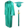 Shiny Graduation Gown Cap Tassel Set