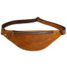 Durable Cowhide Leather Fanny Pack for Men Women