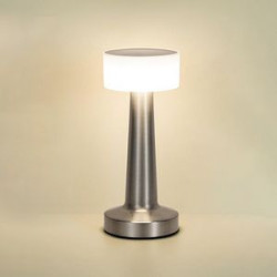 Metal Table Lamp Eye-Caring Rechargeable