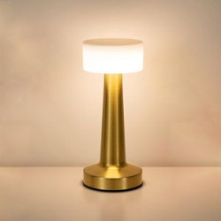 Metal Table Lamp Eye-Caring Rechargeable