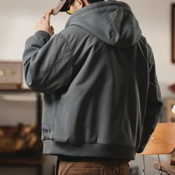 Men' Cotton Military Cargo Bomber Jacket