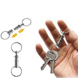 Detachable Metal Steel Pull-Apart Key Rings