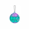 Round Push Bubble Pops Fidget Keychain
