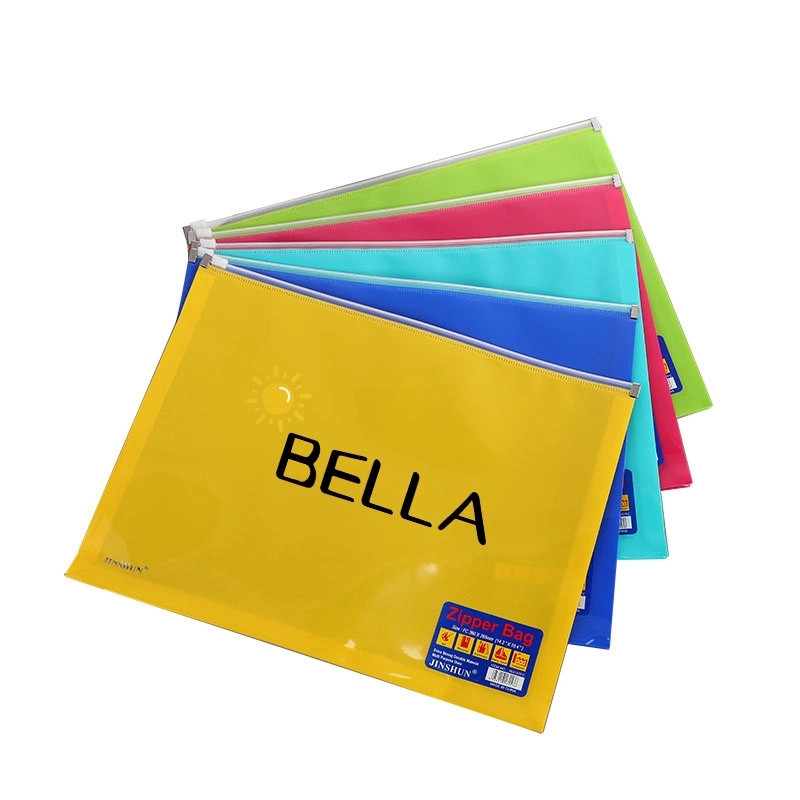 B4 Clear Bag File Folder With Zipper
