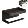 Aluminum Toilet Paper Holder with Phone Shelf