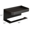 Aluminum Toilet Paper Holder with Phone Shelf