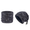 Winter Double use Fleece Neck Warmer Scarf Beanie Hat