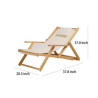 Home solid wood beach chair