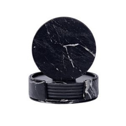 Creative PU Leather Insulation Coaster