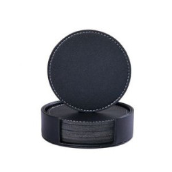 Creative PU Leather Insulation Coaster