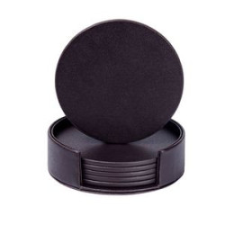 Creative PU Leather Insulation Coaster