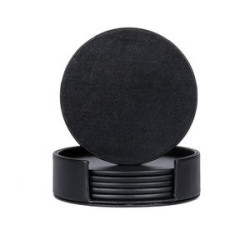 Creative PU Leather Insulation Coaster