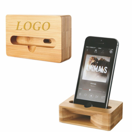 Cell Phone Wooden Speaker Stand Holder