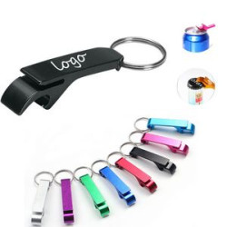 Aluminum wine corkscrew with keychain